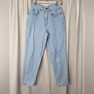 Vintage Chic Brand Jeans Light Wash Super High Waisted Size 10 Petite Tapered